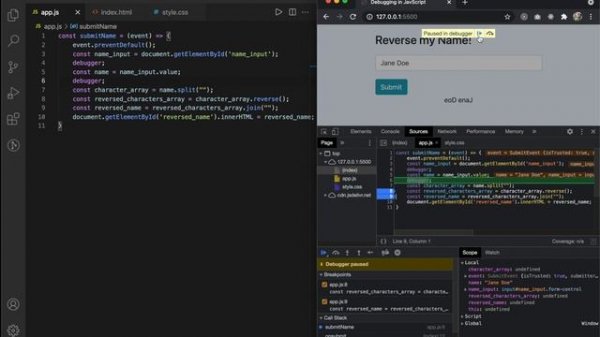 How to Debug JavaScript in Visual Studio Code and Google Chrome