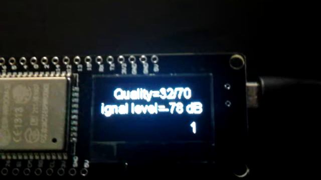 170m inhouse Raspberry Pi ZeroW to Lolin ESP32 OLED Link quality display смотреть онлайн