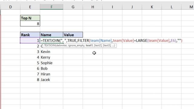Excel Rank Top N Values Inc Tied Values with Dynamic Array Formulas смотреть онлайн