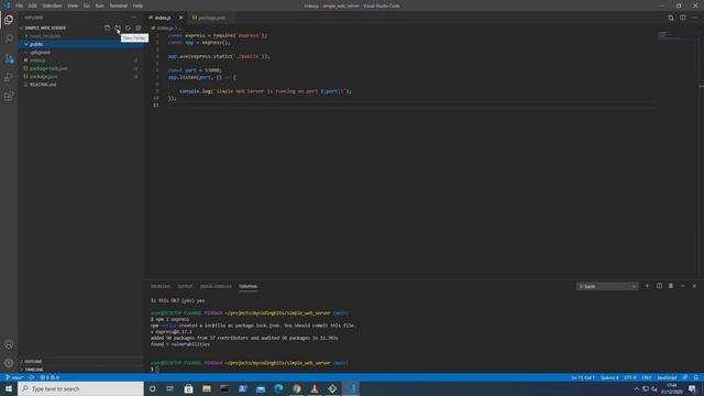 Nodejs express Simple Web Server | My Coding Bits смотреть онлайн