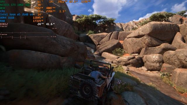 Uncharted: Legacy of Thieves Collection на Intel Xeon e5 2640v4+GTX 1060 3GB смотреть онлайн