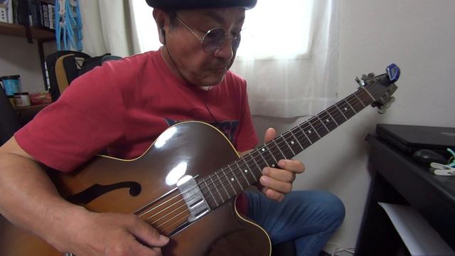 It Don't Mean A Thing ( Duke Ellington ) play by Fish guitar Hiro (take1) смотреть онлайн