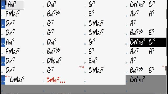 FLY ME TO THE MOON chord progression - Backing Track Play Along Jazz Standard Bible смотреть онлайн