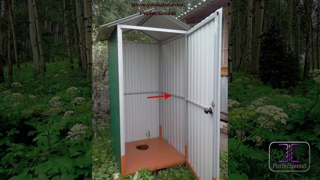 Самодельный МЕТАЛЛИЧЕСКИЙ ТУАЛЕТ ДЛЯ ДОМА И ДАЧИ. смотреть онлайн