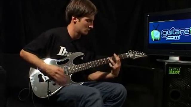 Test de la guitare Ibanez JEM 77 signature Steve Vai.flv смотреть онлайн