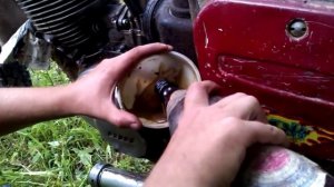 Замена масла в мотоцикле ИЖ Планета 4