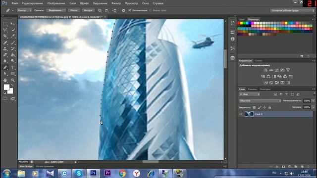 Как вырезать объект на картинке с помощью программы Adobe Photoshop CS6 2016!!! смотреть онлайн