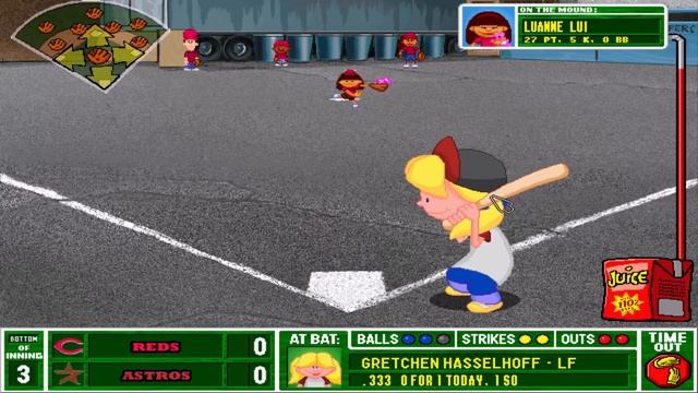 Backyard Baseball 2001 Season Mode Playthrough Game 3 Double Digit Strikeouts смотреть онлайн