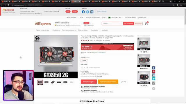 CORRE!! TOP 8 PLACAS DE VÍDEO BARATAS E CUSTO BENEFÍCIO PARA COMPRAR HOJE NO ALIEXPRESS! 2021 смотреть онлайн