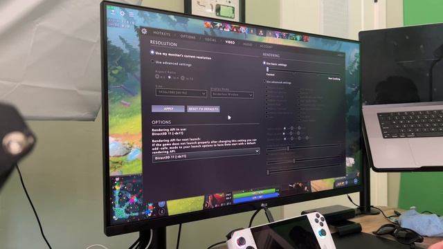 Dota 2 performance test on ROG ally смотреть онлайн