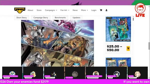 Rippaverse Comics And Eric July Present Yaira Winter LIVE Reaction! смотреть онлайн