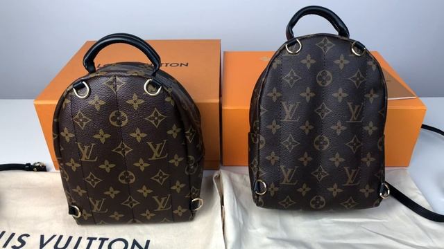 REAL VS FAKE Louis Vuitton Palm Springs Mini Backpack Comparison смотреть онлайн