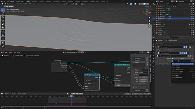 Floating leaves (blender geometry nodes tutorial) смотреть онлайн