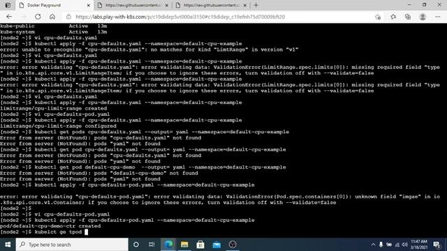 Configure Default CPU Requests and Limits for a Namespace смотреть онлайн