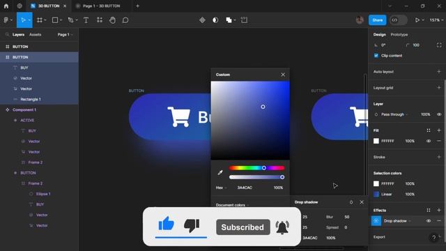 How To Create An " Buy Button " in Figma Using #figma смотреть онлайн