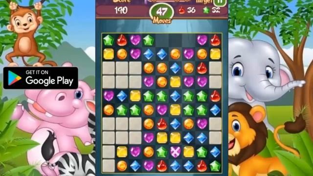 Sweet Jewel Crush 2019 - Jewels & Gems Match 3 Legend смотреть онлайн