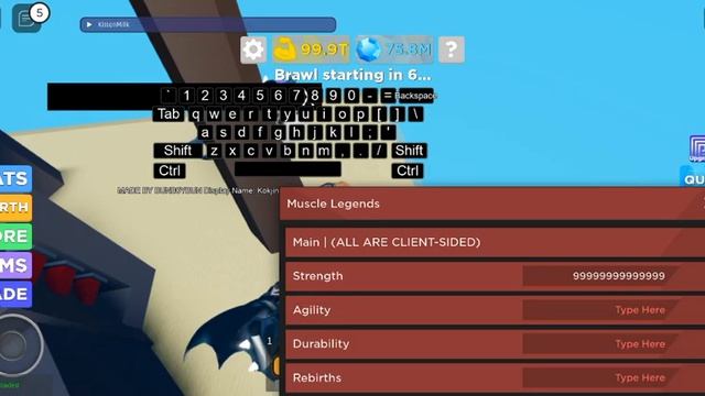 Roblox muscle legends SUPER OP GUI (Arceus x v2 and KittenMilk) смотреть онлайн