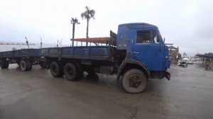 КАМАЗ 5320 с прицепом. Заезд с прицепом задним ходом!