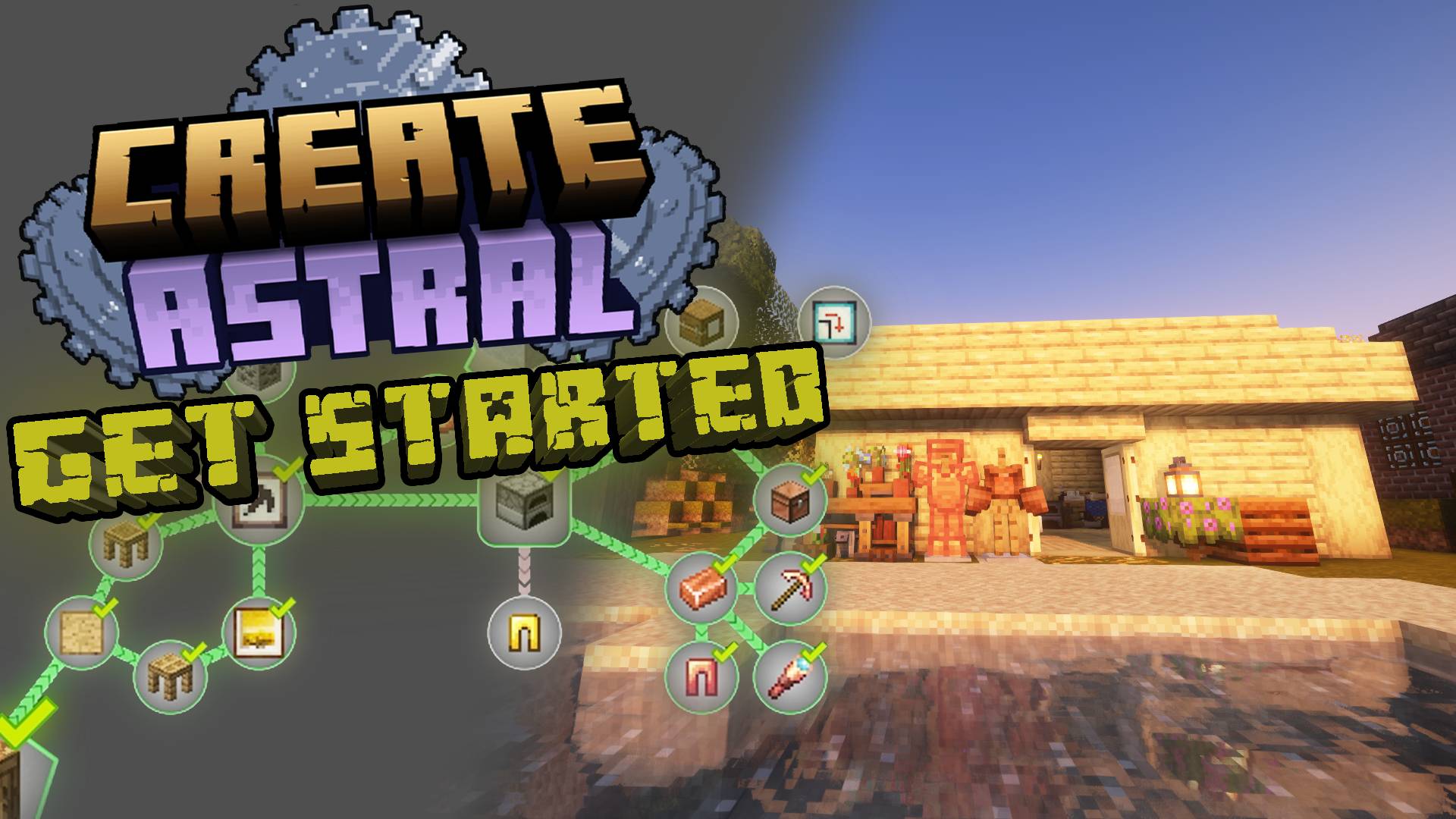 Начало прохождения сборки Create Asrtral. смотреть онлайн