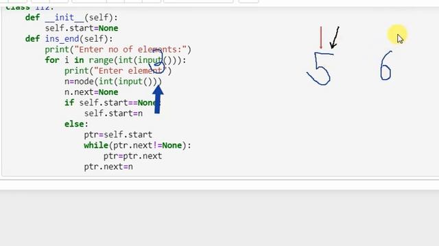 Insertion at end Linked List Python смотреть онлайн