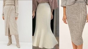Стильные вязаные юбки для повседневного гардероба. Модные идеи для вдохновения. Вязаная мода.