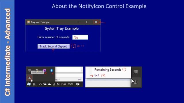 C# NotifyIcon Control | Part 2 - About The Example | C# Advanced #107 смотреть онлайн