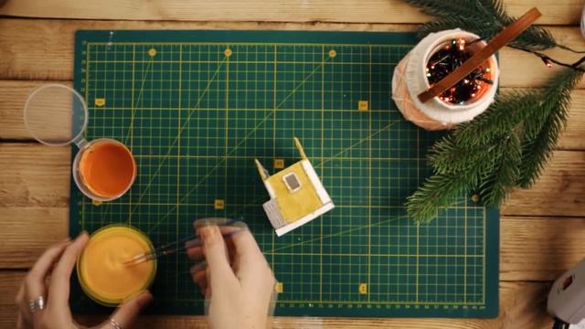 DIY | Елочные игрушки своими руками | НОВОГОДНИЕ ДОМИКИ ? смотреть онлайн