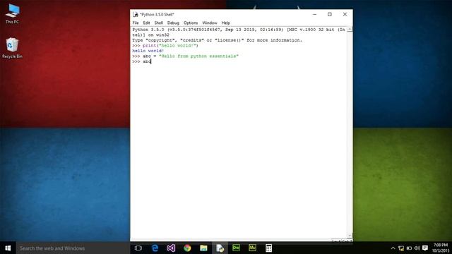 Python Essentials - Hello World ! смотреть онлайн