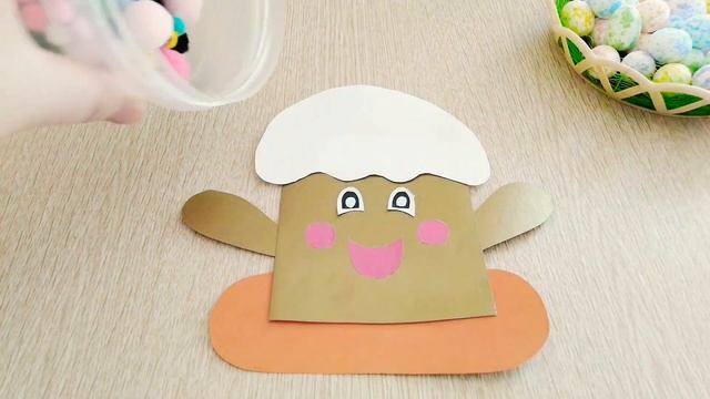 ПАСХАЛЬНЫЕ ПОДЕЛКИ ДЛЯ ДЕТЕЙ ??☀️ ВЕСЁЛЫЙ КУЛИЧИК ? Детские поделки на Пасху ? смотреть онлайн