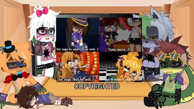 FNAF: SB reacts to aftons & themselves || (credits in desc ) смотреть онлайн
