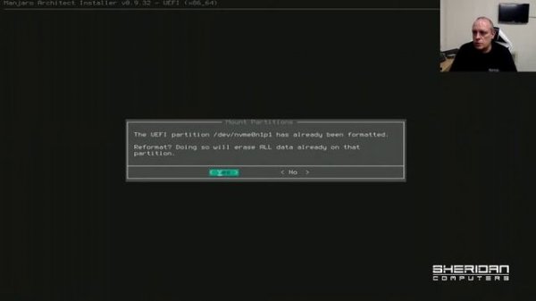 How to install Manjaro Linux using Architect installer with full disk encryption and btrfs.