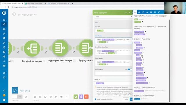 How to use the map function with variables read from JSON | Integromat Tutorial смотреть онлайн