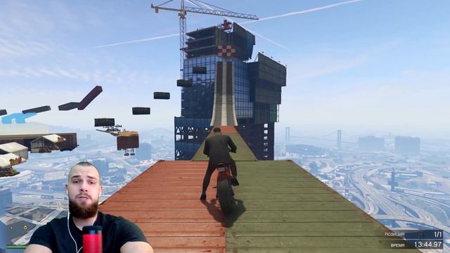 НЕВЫПОЛНИМЫЙ ПАРКУР НА МОТОЦИКЛЕ! МОИ НЕРВЫ НА ПРЕДЕЛЕ! ЭТО НЕВОЗОЖНО ПРОЙТИ! (GTA 5 ONLINE) смотреть онлайн