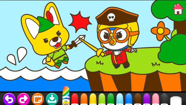 ⭐COLORING⭐ PORORO, EDDY | PORORO THE LITTLE PENGUIN 2024 | EPS.76