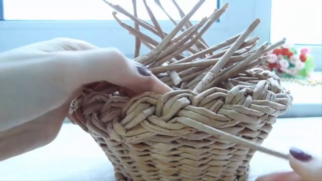Объемная загибка. Для плетеной корзины. смотреть онлайн