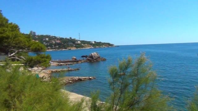 Пляжи Крыма.Симеиз.Коралл и Нарышкинские камни. смотреть онлайн