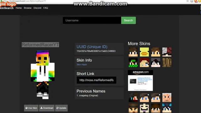 как поставить скин по нику смотреть онлайн
