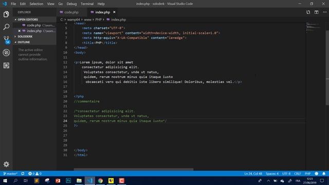 #web_coding #php #responsive 8/ PHP Les bases de PHP Les commentaires darija смотреть онлайн