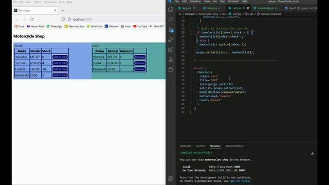 React Shopping Cart First Step смотреть онлайн