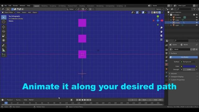 Blender Camera-How to add depth of field to your render scene-Method2-Blender 2.9 3D Animation смотреть онлайн