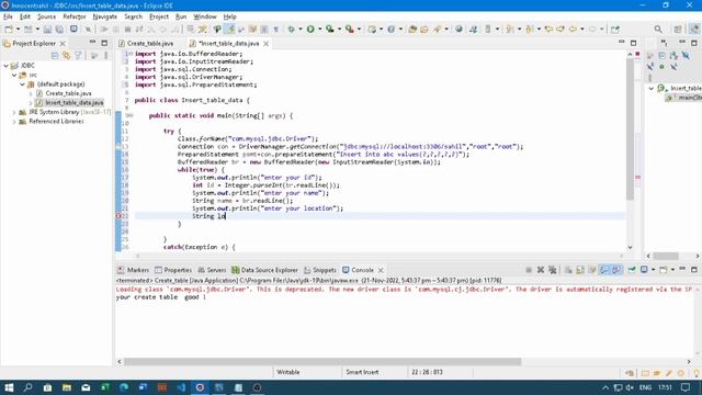 How to insert data in MySQL using java jdbc | java jdbc connection in MySQL #2 By innocent sahil смотреть онлайн