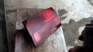 Тонировка фонарей красным лаком