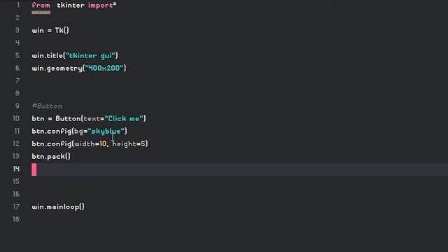 【Proladon】Python GUI - Tkinter EP.3 Button按鈕(功能連結、大小、顏色、圖片) смотреть онлайн