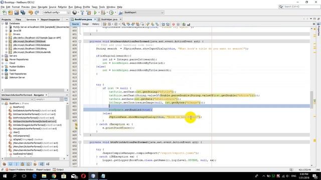 07-How to search or delete book title or id from MySQL Database смотреть онлайн