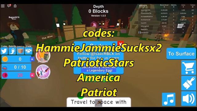 [?July 4th] Mining Simulator - CRAZY MYTHICAL CODES! смотреть онлайн