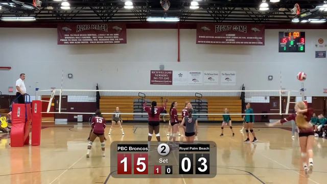PBC Broncos Varsity ‘22 vs. Royal Palm Beach (set 2) 9/7/2022 смотреть онлайн