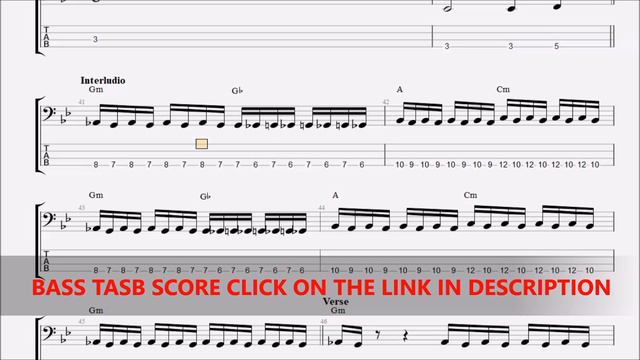 System Of A Down - Chop Suey (BASS TABS - SCORE) preview смотреть онлайн