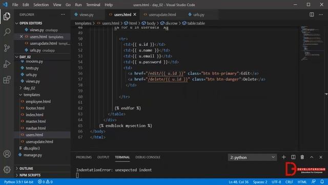 Python Django Web Framework Tutorials in Urdu / Hindi | Database in django Part 03 - Developers3nd смотреть онлайн