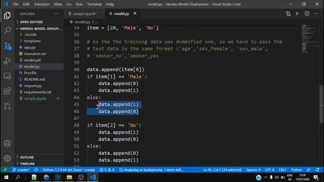 Machine Learning Model on Heroku using Flask смотреть онлайн