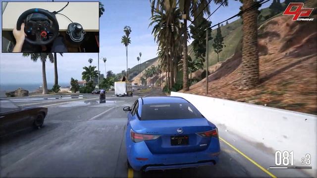 2022 Nissan Sentra - GTA 5 - Logitech G29 Gameplay смотреть онлайн
